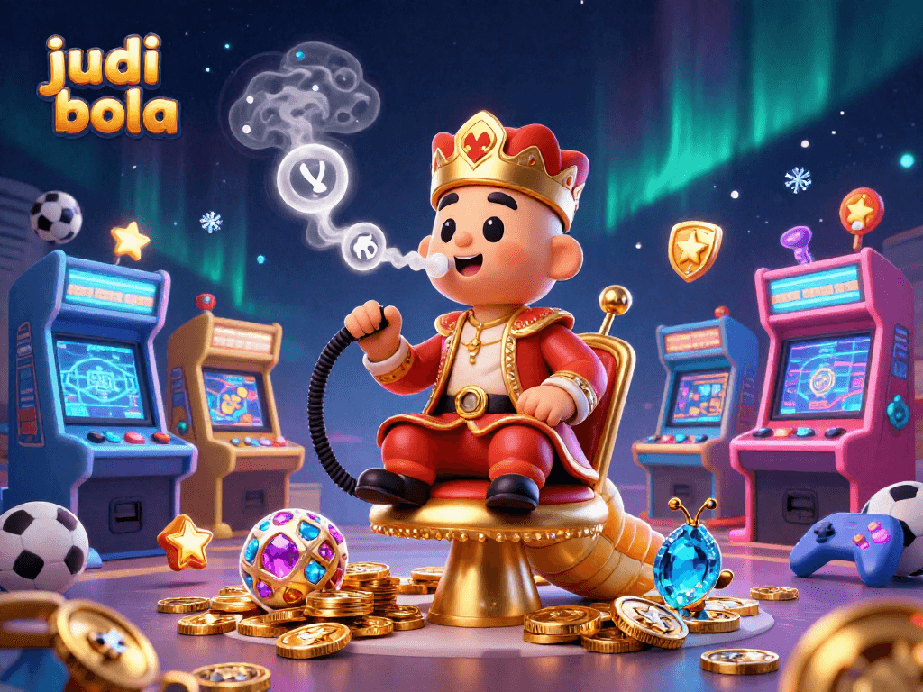 Engage in exciting judi bola betting action with colorful elements and dynamic characters.