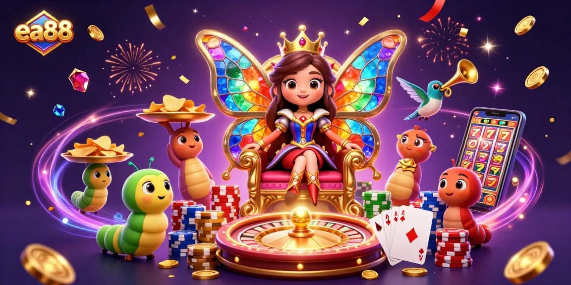 Experience thrilling gaming adventures at ea88 with vibrant characters and luxurious casino elements