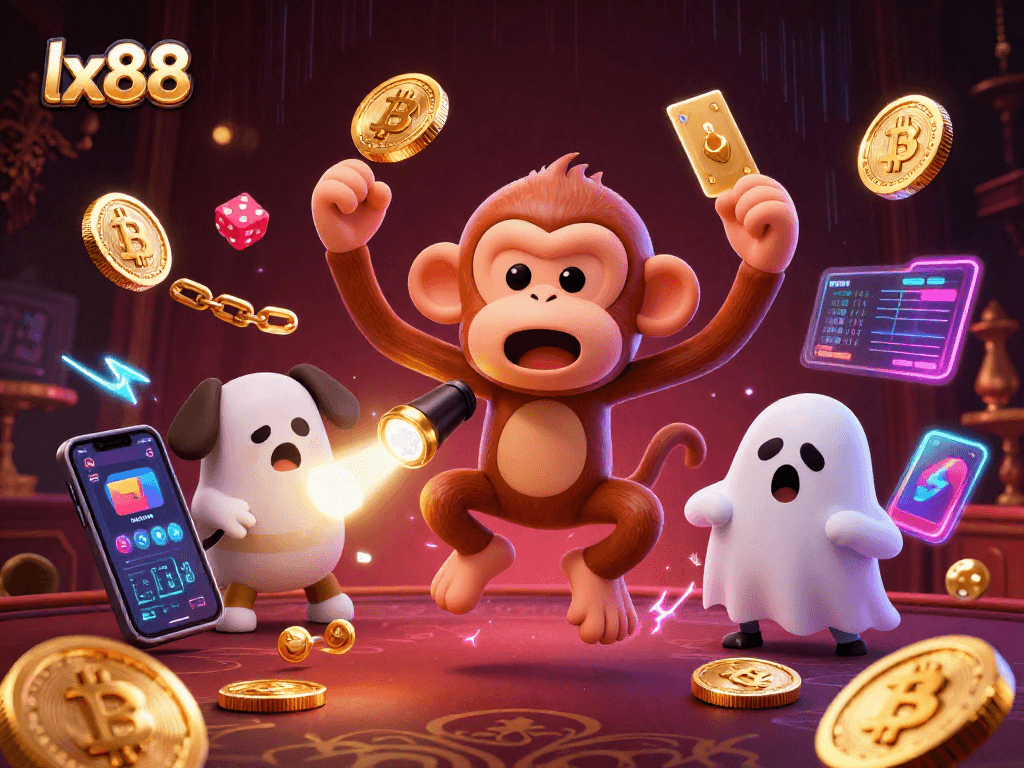 Engage with lx88's exciting atmosphere as players navigate the haunted casino's action.