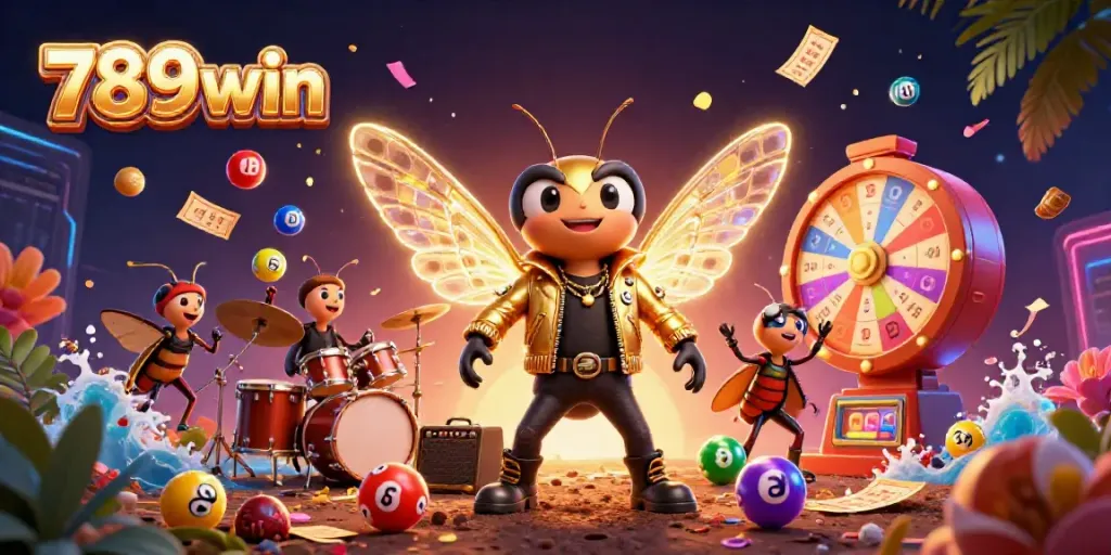 Experience thrilling gameplay at 789win with colorful dynamic lottery elements and vibrant casino action.
