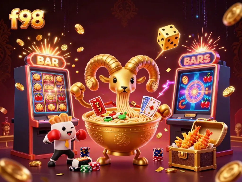 Experience exhilarating gameplay at f98 with epic jackpot action and colorful casino characters.