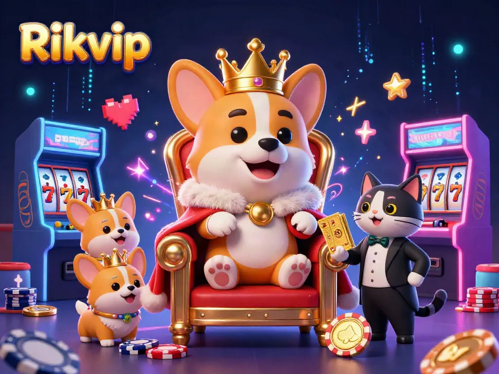 Engage in thrilling gameplay at Rikvip's vibrant 3D casino, featuring captivating characters and rich visuals.