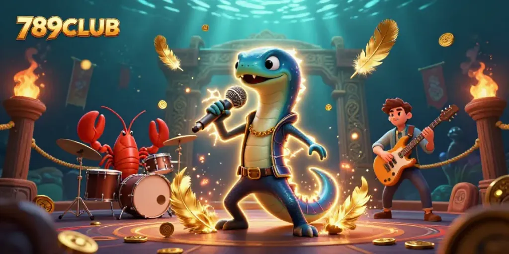 Experience the vibrant 789CLUB underwater casino scene with dynamic characters and spectacular gaming energy.