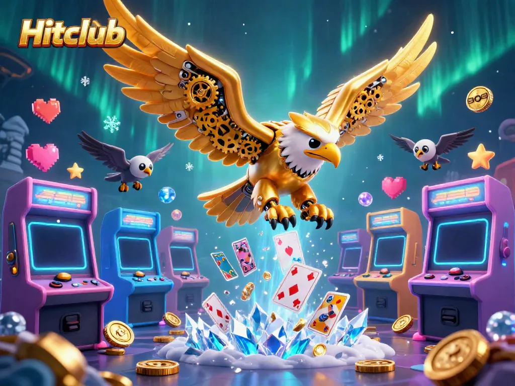 Experience the thrill of Hitclub, where cybernetic eagles and gaming adventures collide in a vibrant casino universe.