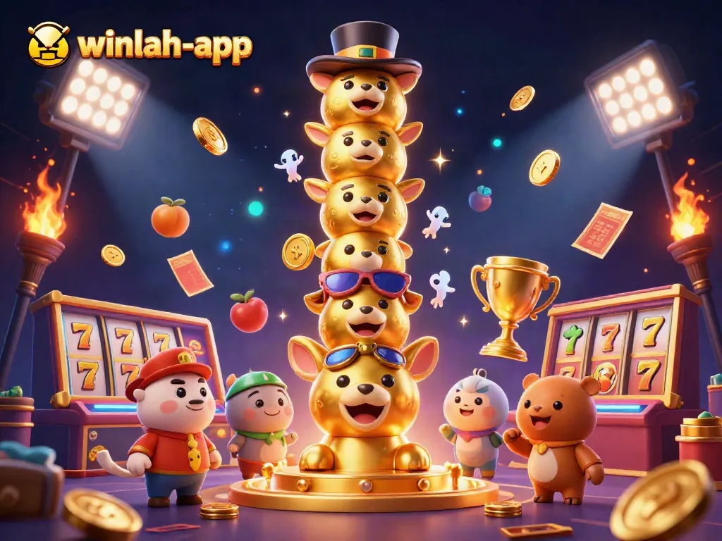 Experience winlah-app with vibrant 3D casino action featuring jackpot reels and lively symbols.