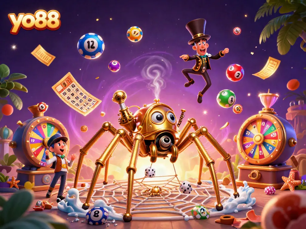 Engage with exciting games at yo88, featuring a vibrant steampunk scene filled with dynamic gambling elements.