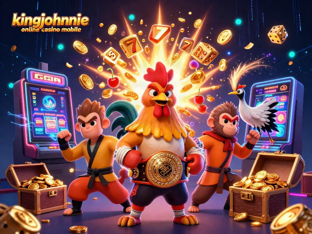 Experience exciting gameplay at kingjohnnie online casino mobile with vibrant characters and jackpot winnings.