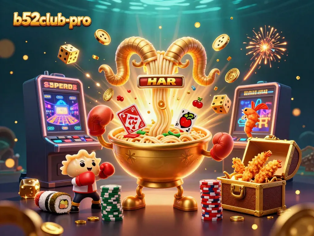 Engage in the casino action with the vibrant characters of b52club-pro showcasing a dynamic gambling scene.