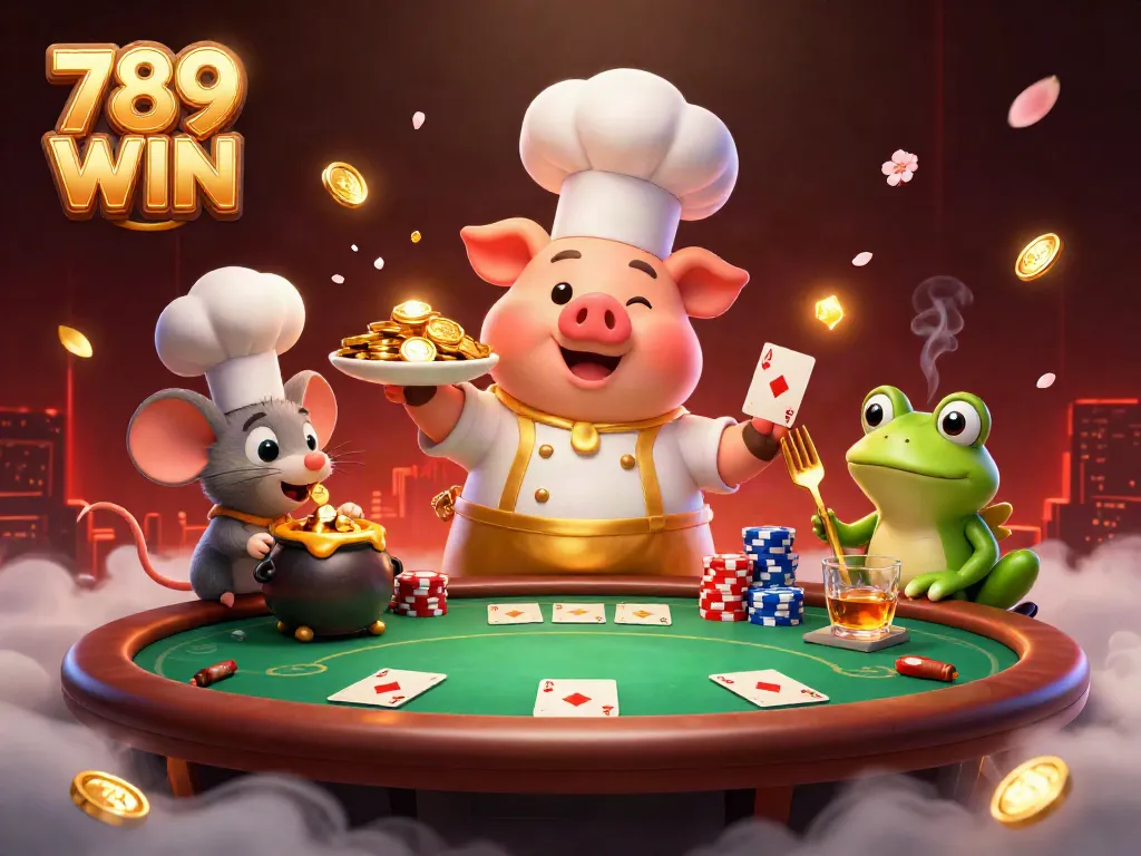 Experience the excitement of 789 WIN with an extravagant illustration showcasing a magical casino atmosphere.