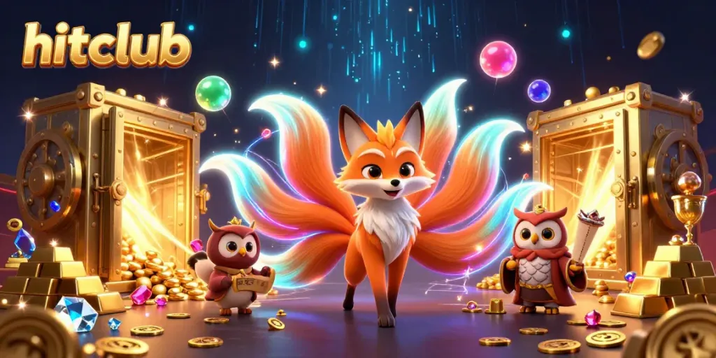 Experience hitclub with colorful spirits and dazzling treasures in a vibrant casino-themed scene.