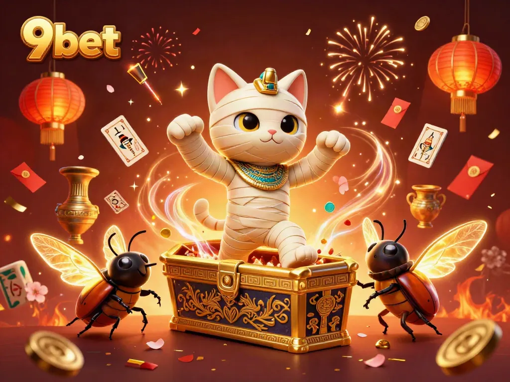 Experience thrilling wins and adventure at 9bet, featuring vibrant casino elements and dynamic characters.