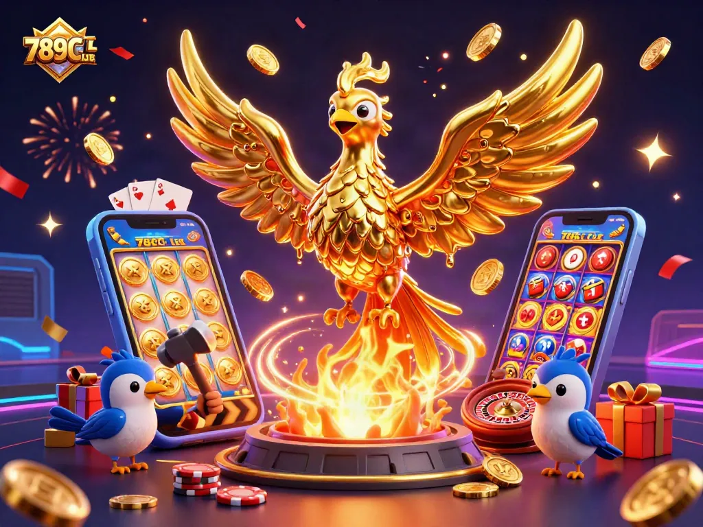 Experience the thrilling world of 789CLUB with exciting games and dazzling golden visuals.