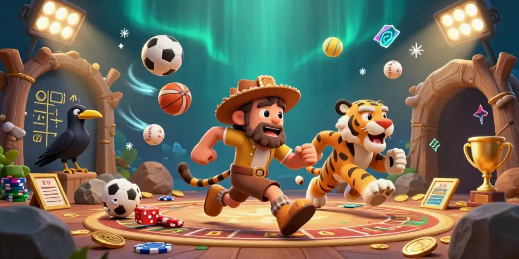 Experience the thrilling adventures of 88vbet with cavemen and sabertooth tigers in a prehistoric casino setting.