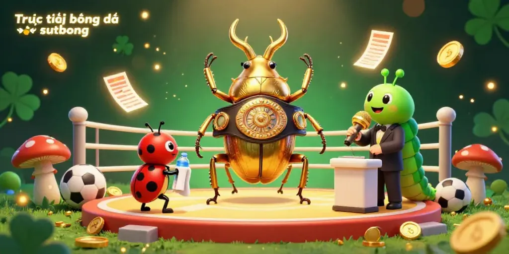 Experience Trực tiếp bóng đá sutbong betting with engaging characters, vibrant sports elements, and a lively atmosphere.