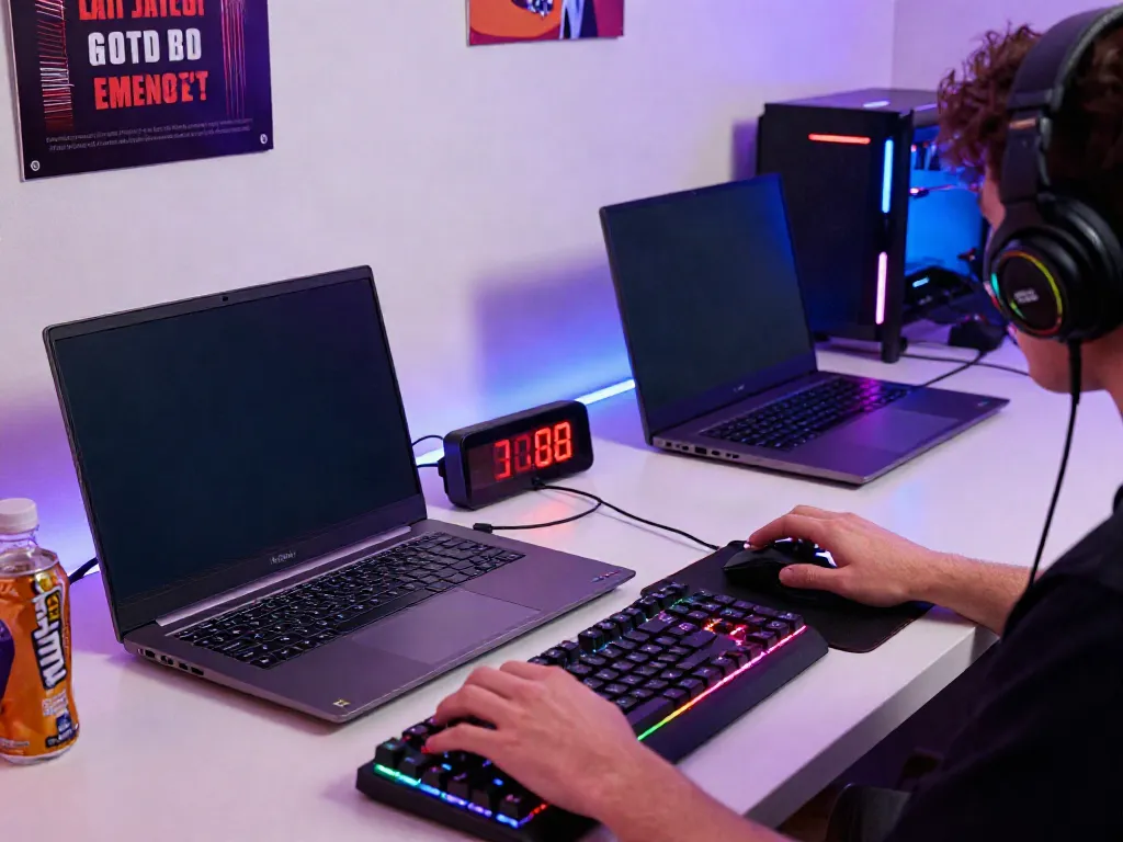 Engaging online gaming scene featuring slot88 gameplay experience on a sleek laptop.